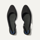 The Almond Slingback - Black