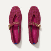 The Max Buckle Mary Jane - Berry Tweed