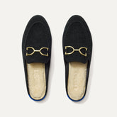 The ReVelvet™ Cozy Bit Loafer Mule - ReVelvet™ Black