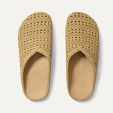 The Casual Clog - Metallic Golden Crochet