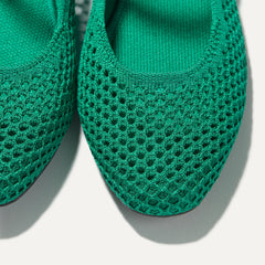 The Square Mary Jane - Clover Mesh