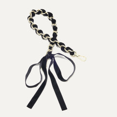 The Shoulder Strap - Velvet Black Chain