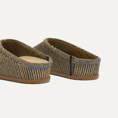 The Casual Clog - Toffee Raffia-Knit