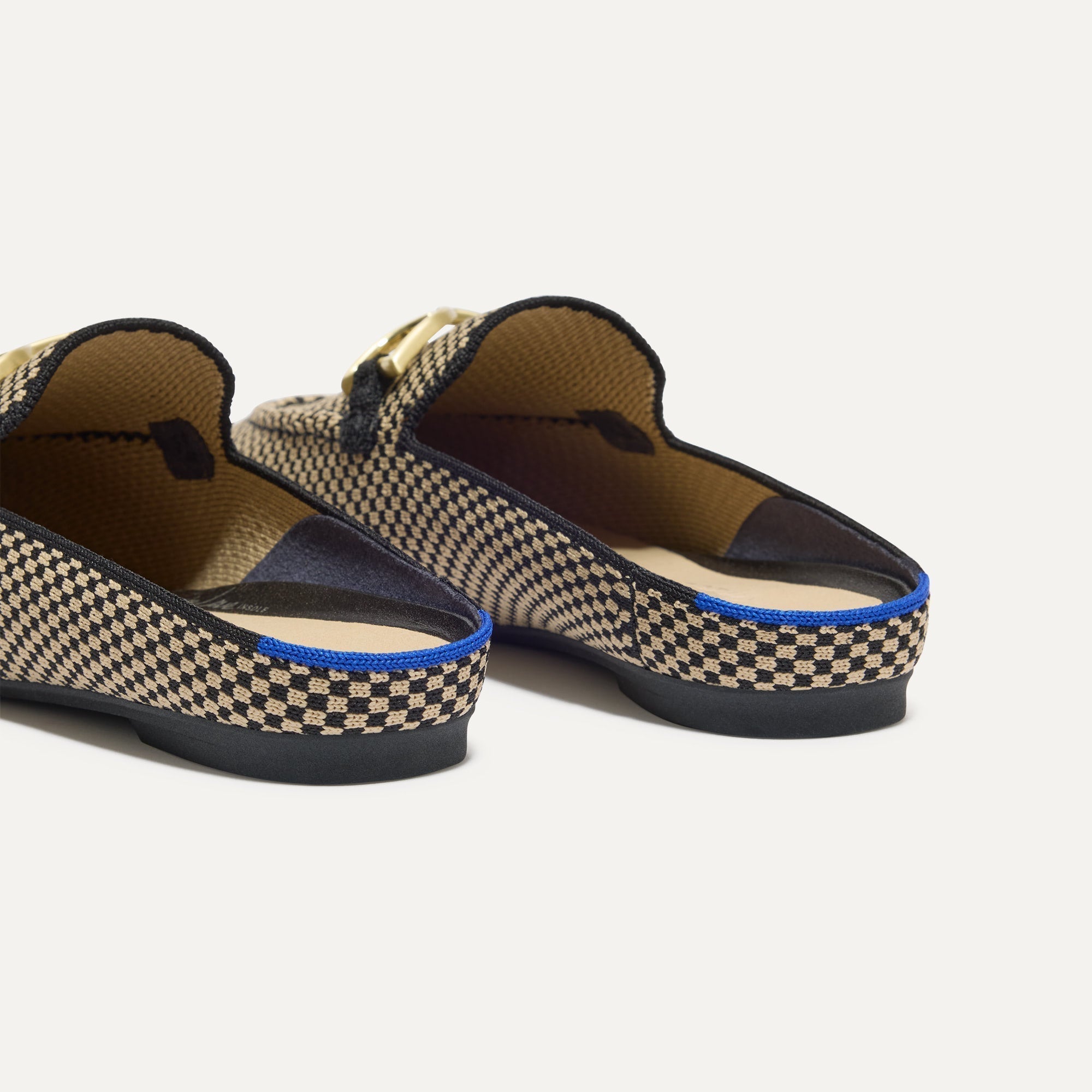 The Double Bit Loafer Mule - Classic Micro Check