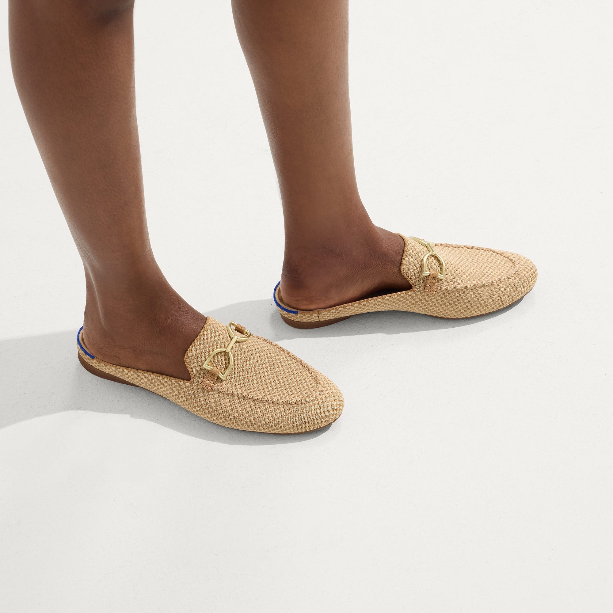 The Double Bit Loafer Mule - Waffle Micro Check