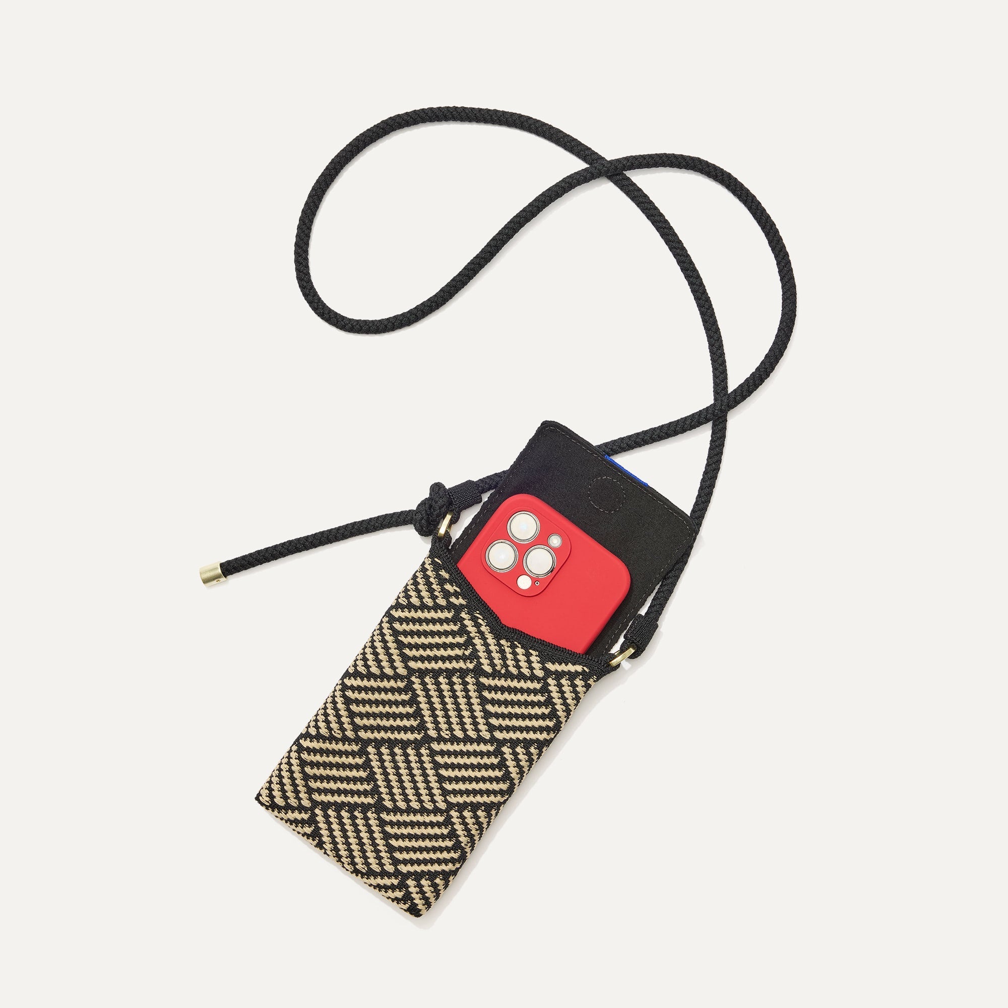 The Phone Crossbody - Polar Zig Zag