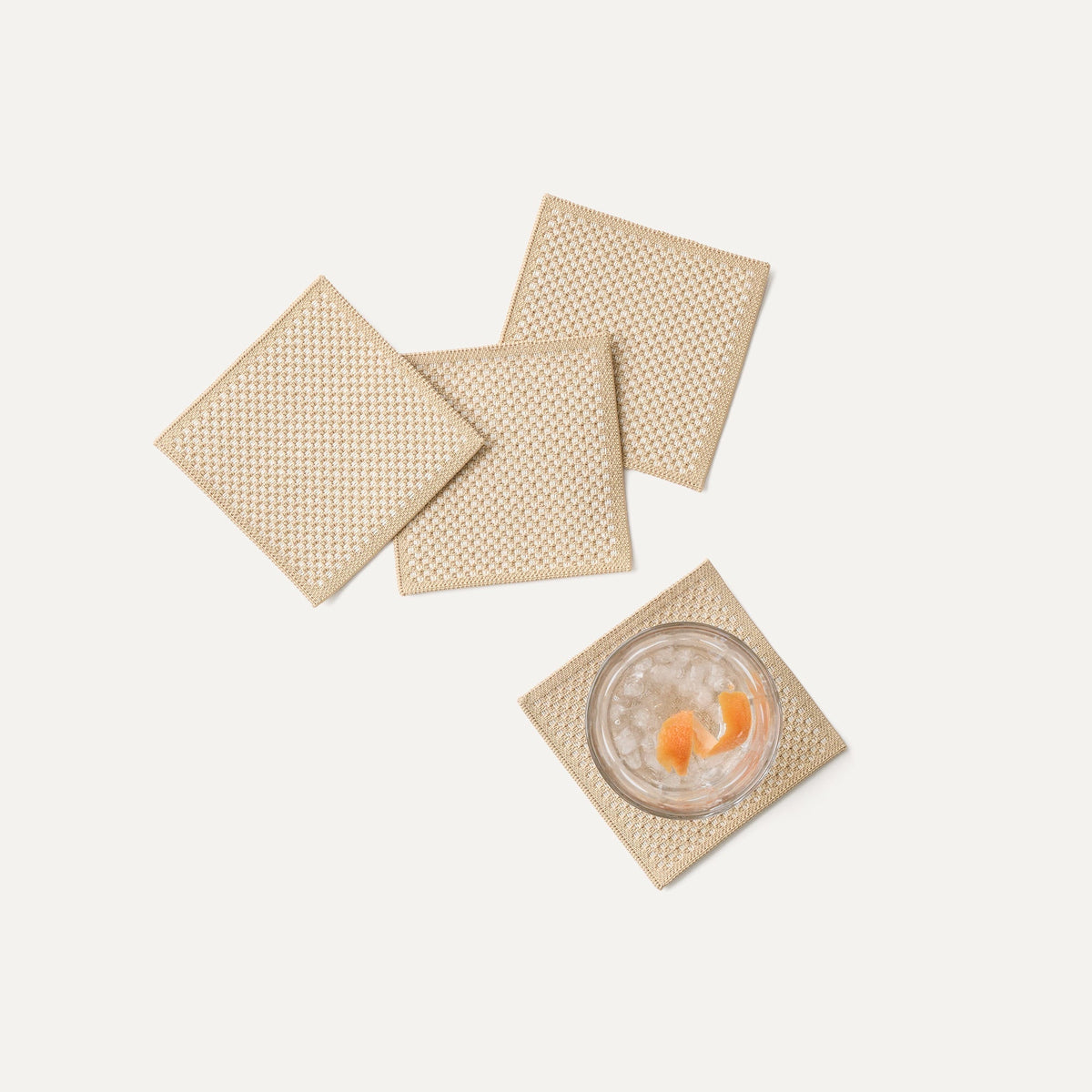 The Coaster (Set of 4) - Almond