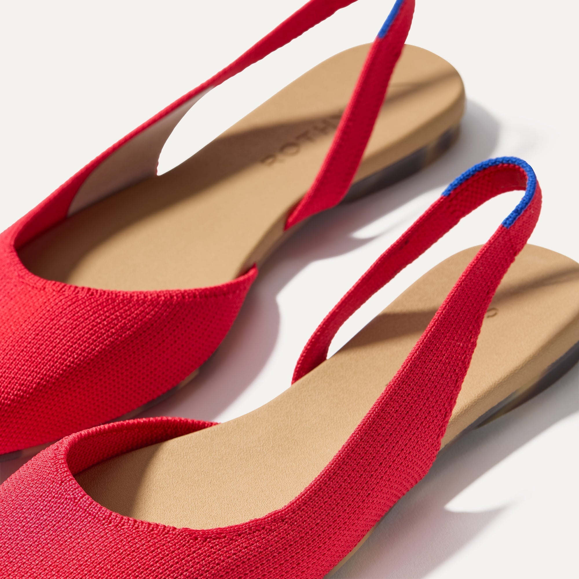 The Almond Slingback - Lollipop Red