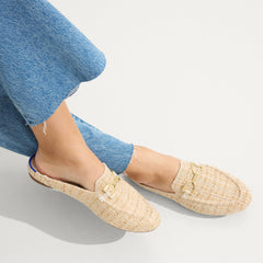 The Cozy Bit Loafer Mule - Moonlit Tweed