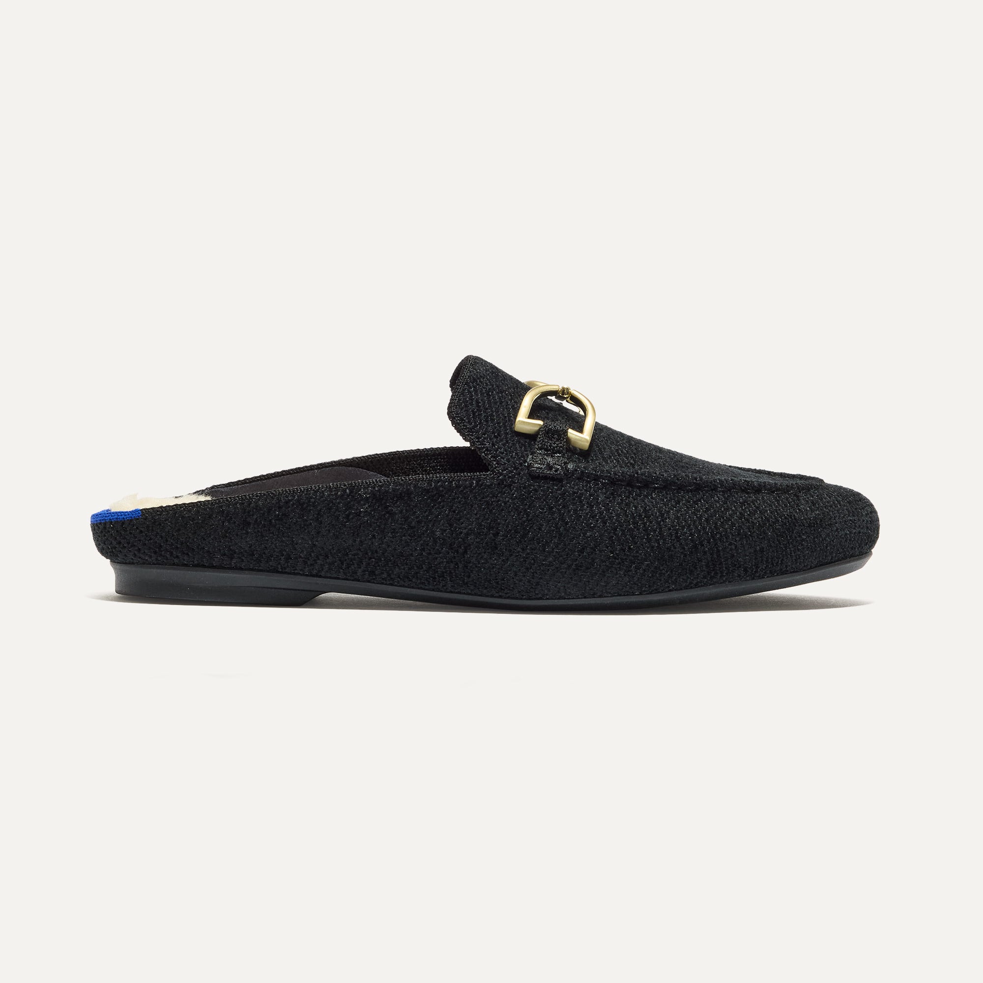 The ReVelvet™ Cozy Bit Loafer Mule - ReVelvet™ Black