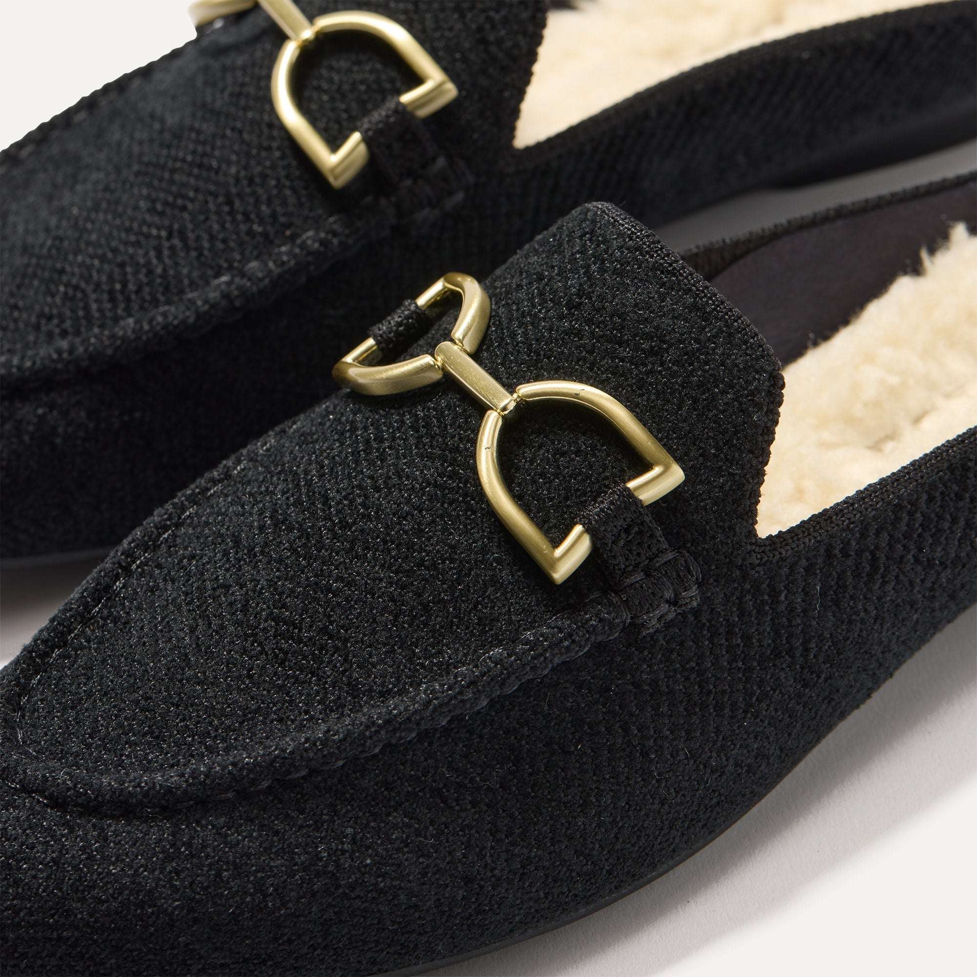 The ReVelvet™ Cozy Bit Loafer Mule - ReVelvet™ Black
