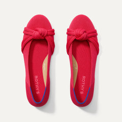 The Knot Ballet Flat - Lollipop Red