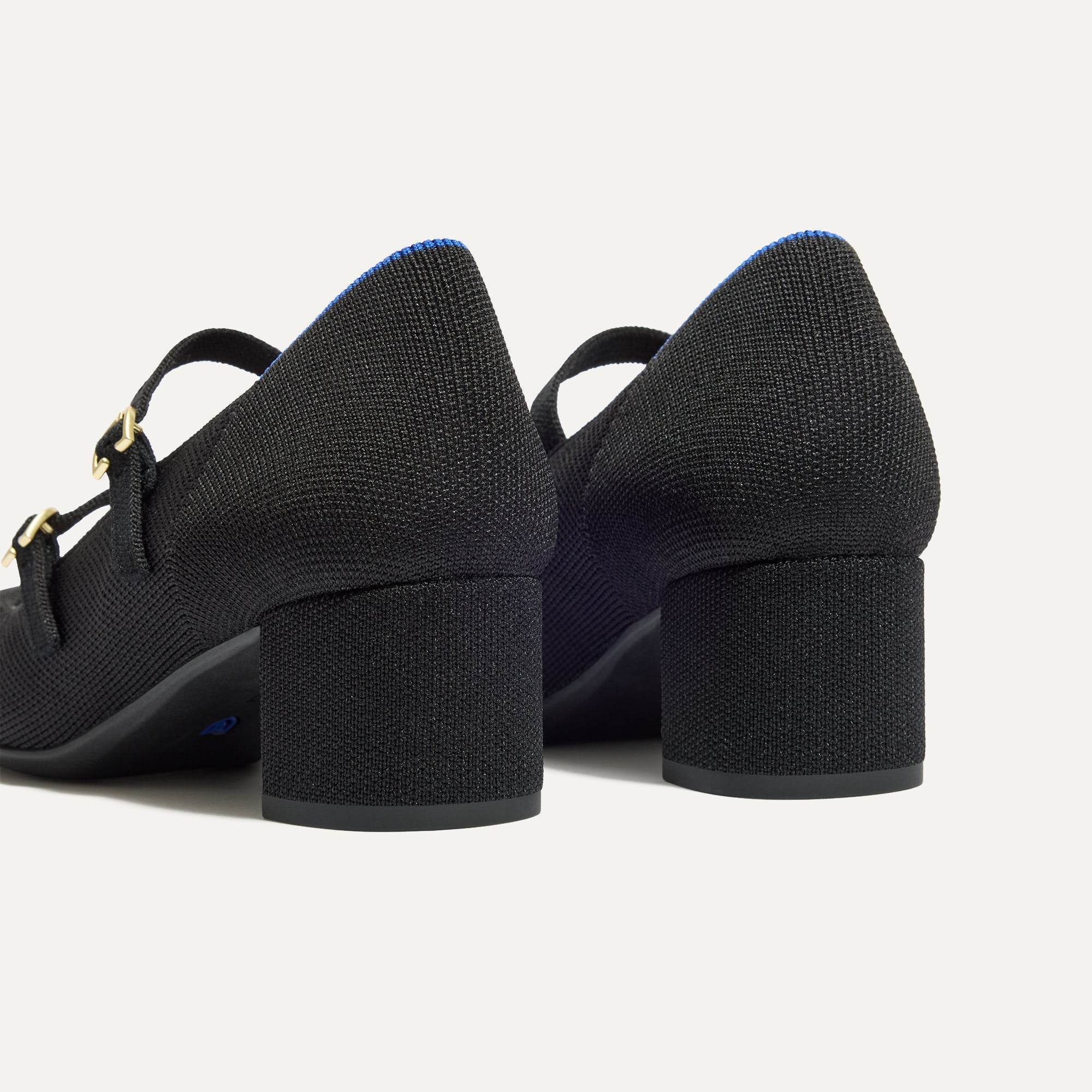 The Double Buckle Mary Jane Heel - Black