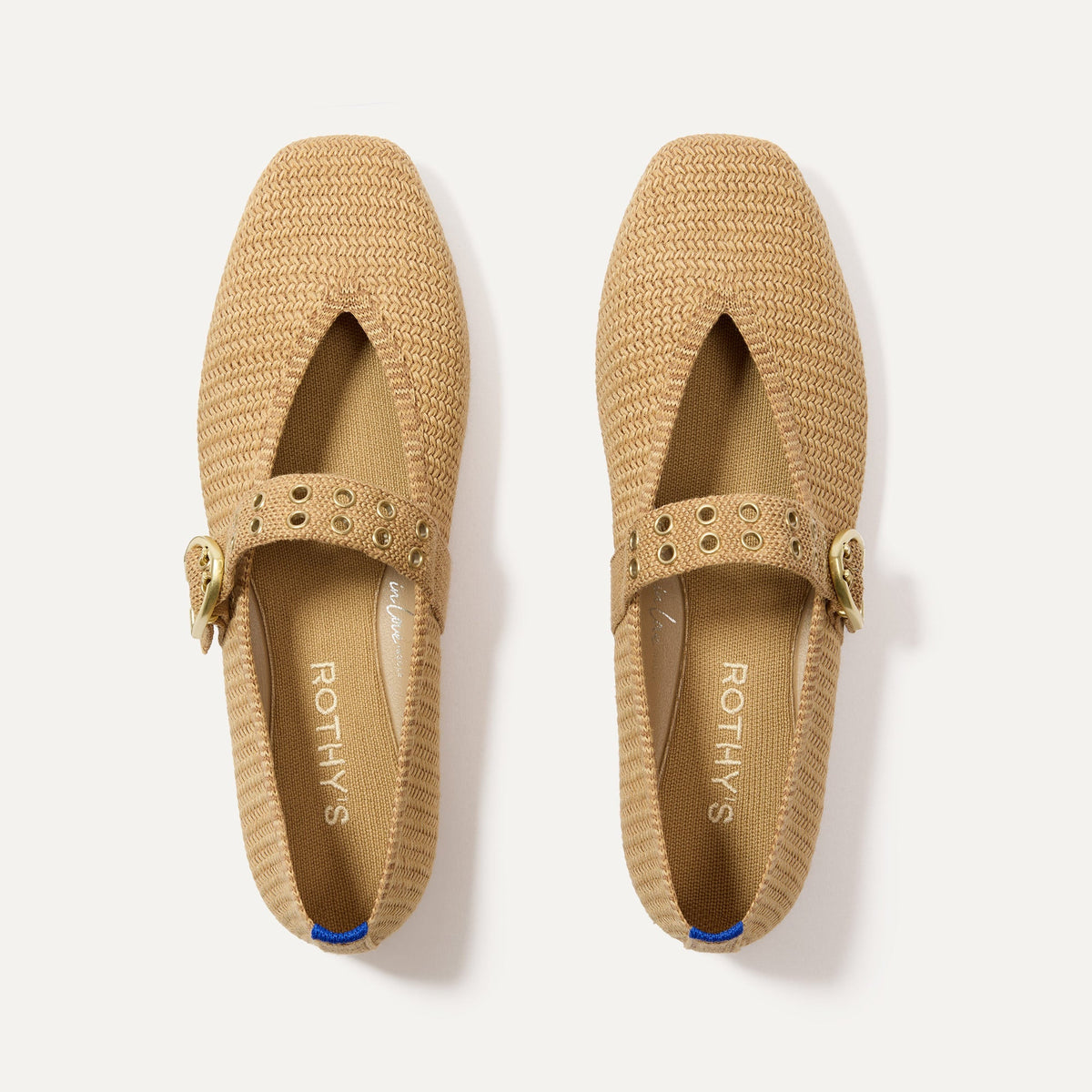 The Max Buckle Mary Jane - Tan Woven